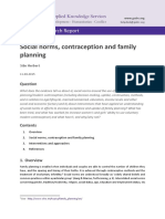 Social Norms, Contraception and Family Planning: Helpdesk Research Report