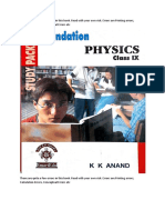 Foundation Physics For Class IX Part 1 For IIT JEE Standard 9