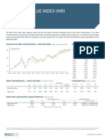 Msci India Value Index (Inr) : Cumulative Index Performance - Price Returns Annual Performance