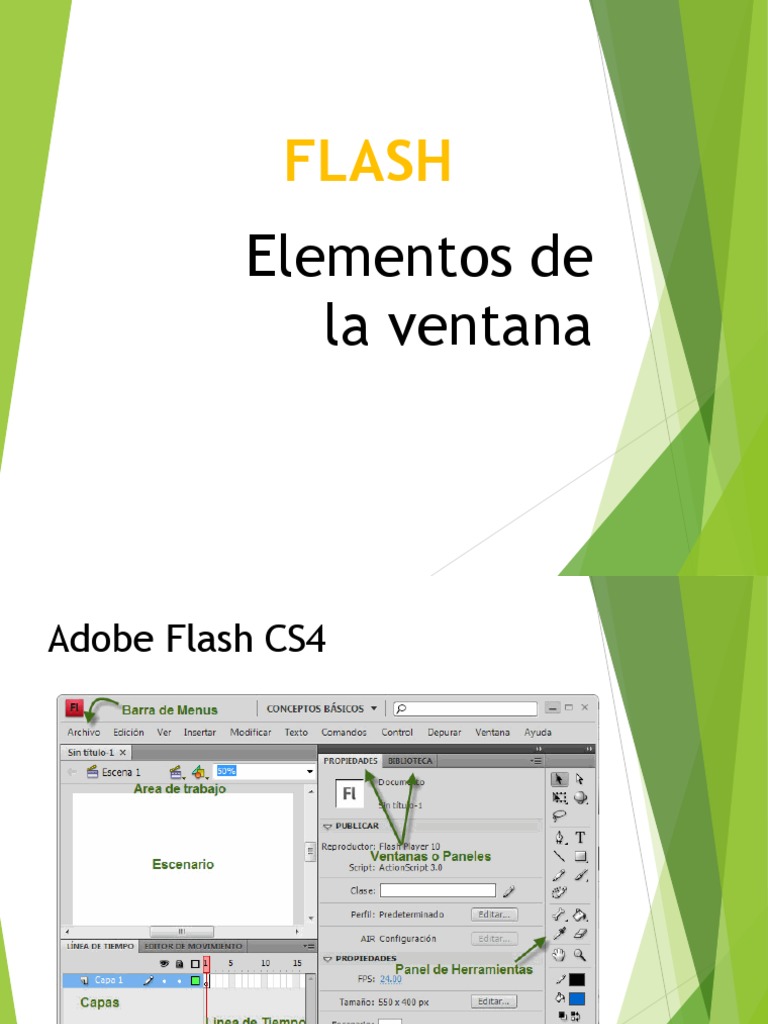 Elementos de la Ventana en Adobe Flash | PDF | Ventana (informática ...