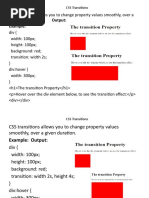 CSS Transition and Animation