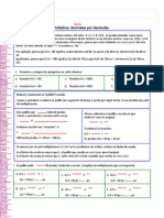 Multiplicar Decimales Con Decimales