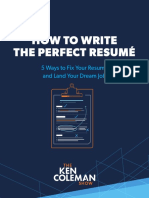 Ken Coleman Resume Guide PDF