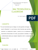 Plataforma Tecnológica: Google Classroom