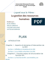 La Gestion Des Ressources Humaines