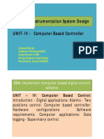 14EIT72 Instrumentation System Design UNIT-IV - Computer Based Controller