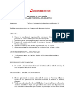 Práctica VI. Laboratorio de Pérdida de Energía Mecánica en El Transporte de Alimentos Líquidos