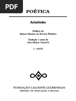 Aristóteles - Poética (trad. Ana Maria Valente)