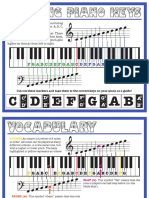 Learn the 7 basic piano notes with this printable guide