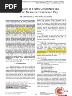 Examination of Traffic Congestion and Remidial Measures, Coimbatore City