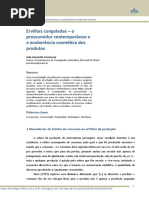 Ervilhas congeladas – o prossumidor contemporâneo e a exuberância cosmética dos produtos