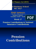 MG 3027 TAXATION - Week 17 Pension Contributions& NICs