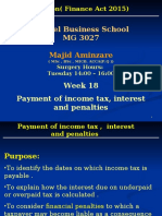 MG 3027 TAXATION - Week 18 Payment of Income Tax, Interest and Penalties