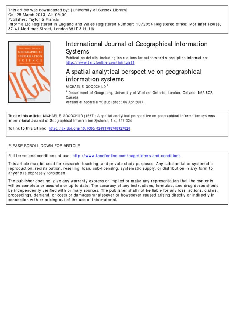 Spatial Analysis in GIS Systems | PDF | Spatial Analysis | Geographic ...