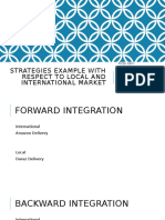 Strategies Example With Respect To Local and International