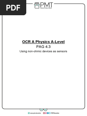 Pag 04 3 Using Non Ohmic Devices As Sensors Pdf Electrical Resistance And Conductance Resistor