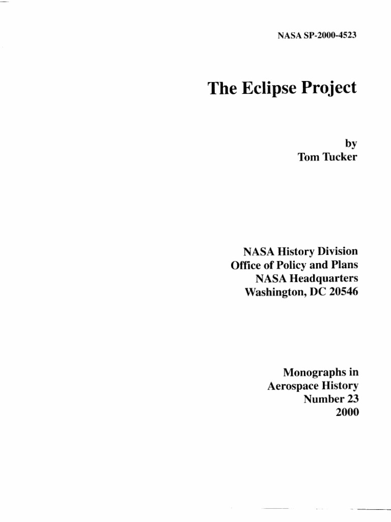 The Eclipse Project | PDF | Lifting Body | Aircraft