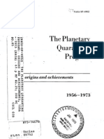 The Planetary Quarantine Program Origins and Achievements, 1956 - 1973