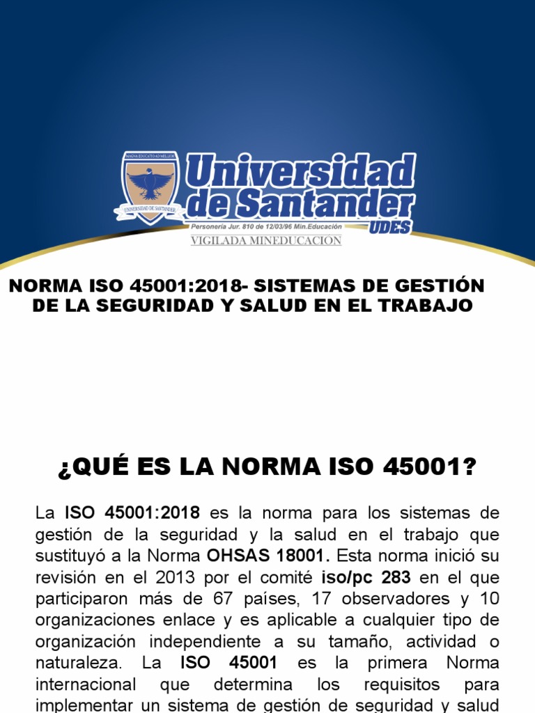 Iso 45001 | PDF | Seguridad y salud ocupacional | Planificación
