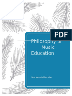 webster philosophy of music