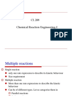 CL 208 Chemical Reaction Engineering-I