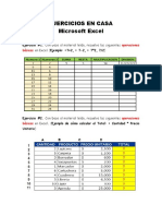 Ejercicios 2 - Microsoft Excel