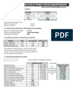 Calculo Vigas Madeira