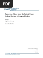 Removing Aliens From The United States: Judicial Review of Removal Orders