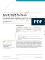 Build Better IT Roadmaps: Executive Summary