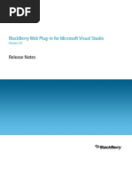 Blackberry Web Plug in For Microsoft Visual Studio Release Notes 1316681 0920051119 001 2.5 US