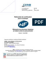 Tarif 2020 NF Elements de Structure Lineaires PDF