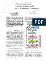 A Software Architecture For The Control of Biomaterials Maintenance