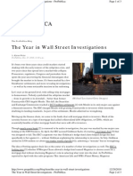 ProPublica, The Year in Wall Street Investigations