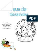 Jeux de Vacances - Des 4 Ans