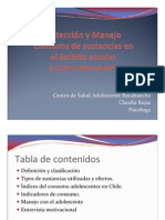 Deteccion y Manejo Consumo de Sustancias Dentro Ambito Escolar Claudia Rojas