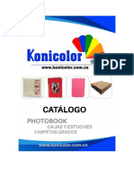 CATALOGO CON PRECIOS PHOTOBOOKS - CARPETAS - CAJAS Y ESTUCHES