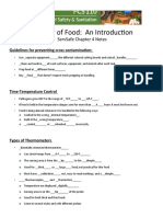 The Flow of Food: An Introduction: Servsafe Chapter 4 Notes