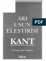 Immanuel Kant - Arı Usun Eleştirisi PDF