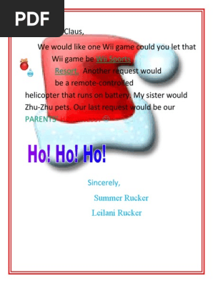 Dear Santa Claus