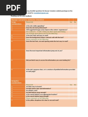 checklist
