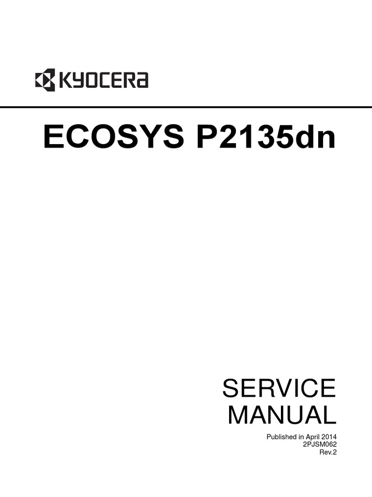Kyocera P2135dn Service Manual | PDF | Microsoft Windows | Usb
