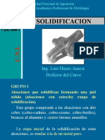 Solidificación Aluminio I