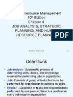 Human Resource Management 10 Edition Job Analysis, Strategic Planning, and Human Resource Planning