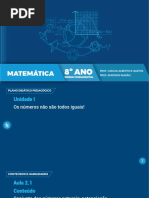 8º Ano EF Matemática - Aula 2