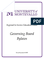 Governing Board Bylaws: Regional In-Service Education Center