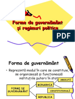 Forme de Guvernamant I Regimuri Politice