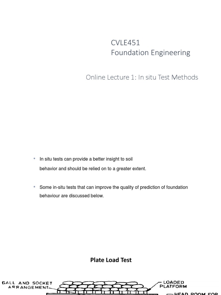 In Situ Test Methods for Foundation Engineering | PDF | Soil | Soil ...
