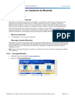 Práctica de Laboratorio: Instalación de Wireshark: Objetivos