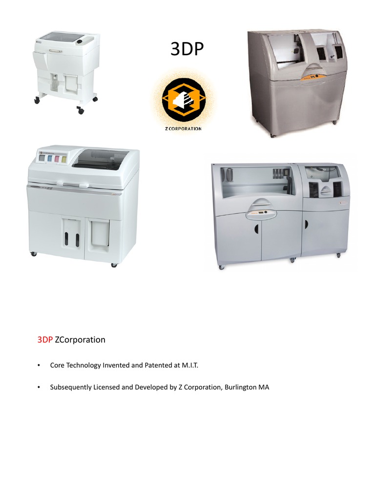 Z Corporation 3D Printer Overview | PDF | 3 D Printing | Printer ...