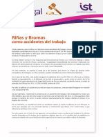 Boletin Ist Legal #23 Riñas y Bromas Como Accidentes Del Trabajo